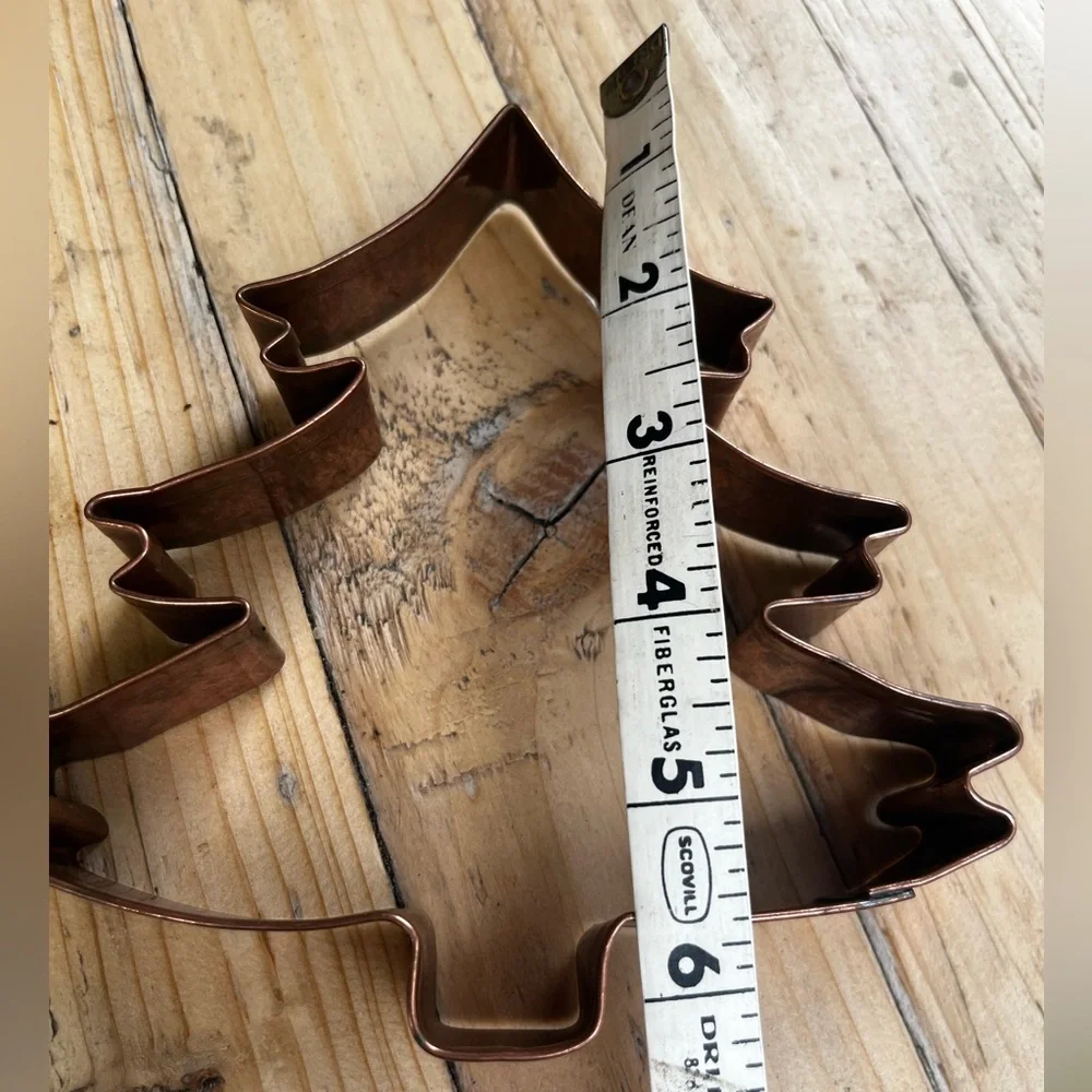 Copper Tree Cookie Cutter - Holiday, Christmas Baking Tool Large! Sturdy!